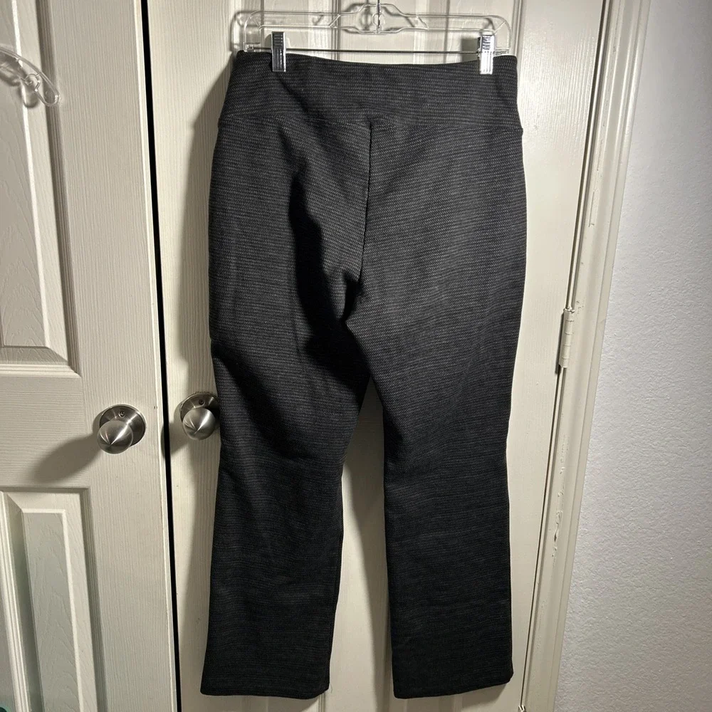 APT. 9 Women's Black Patterned Elastic‎ Waist Pull-On Dress Pants Size L